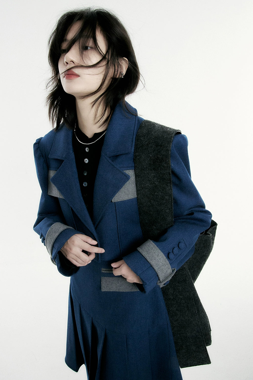 FUSSED_Denim_Blue_Wool_Blend_Cropped_Jacket_with_Grey_Panels_MISSTT
