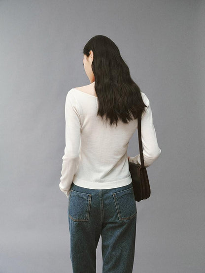 FUSSED Diamond White Double Layer Cropped Women&