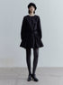 FUSSED_Double_Dream_Pleats_Black_Cotton_Babydoll_Dress_V-Neck_T-Shirt_Long-Sleeve_MISSTT