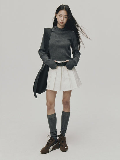 FUSSED_Double_Layer_Collar_Raglan_Slim_Fit_Women&