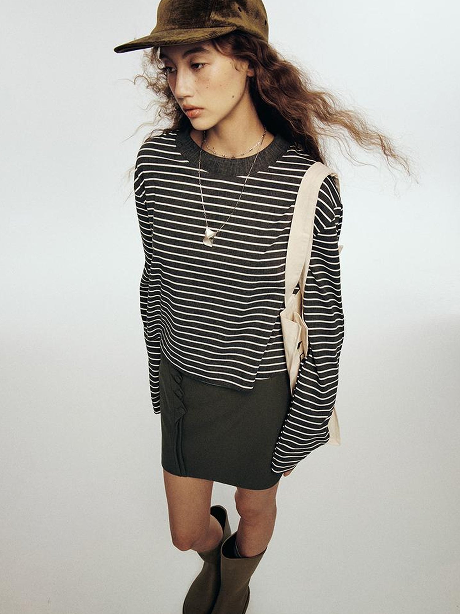 FUSSED Double Mind Pixel Stripe Long Sleeve Tee