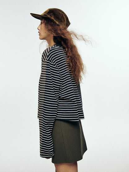 FUSSED Double Mind Pixel Stripe Long Sleeve Tee