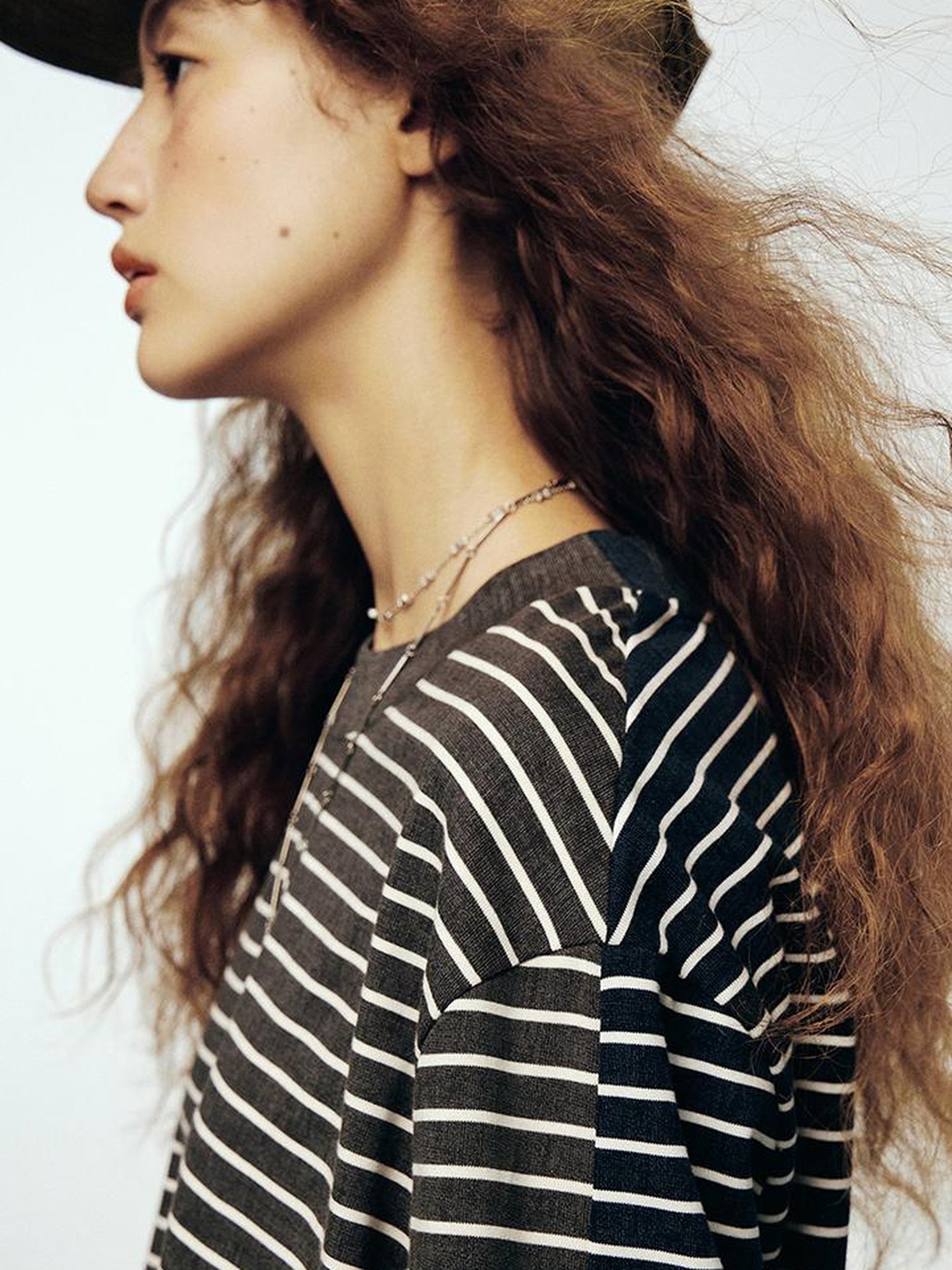 FUSSED Double Mind Pixel Stripe Long Sleeve Tee