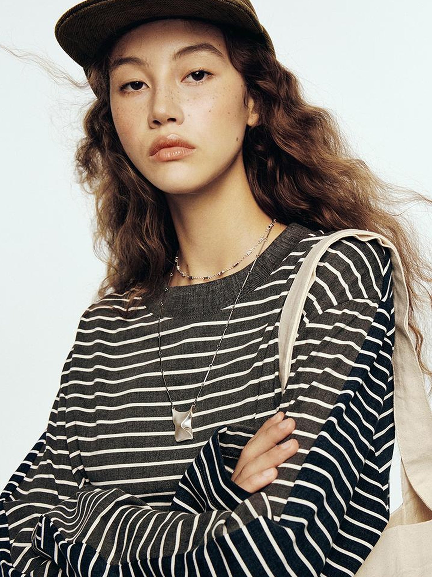FUSSED Double Mind Pixel Stripe Long Sleeve Tee