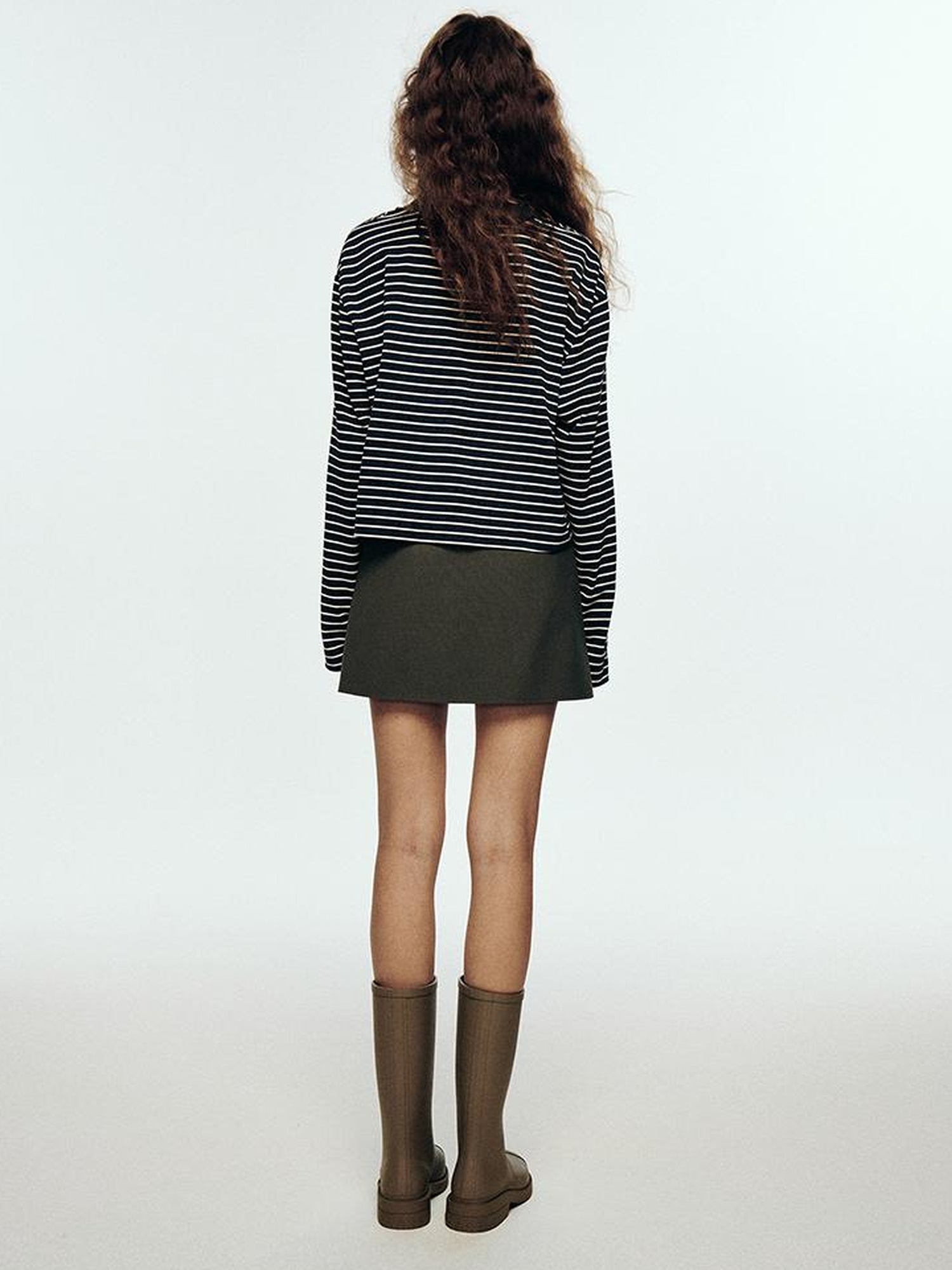 FUSSED Double Mind Pixel Stripe Long Sleeve Tee