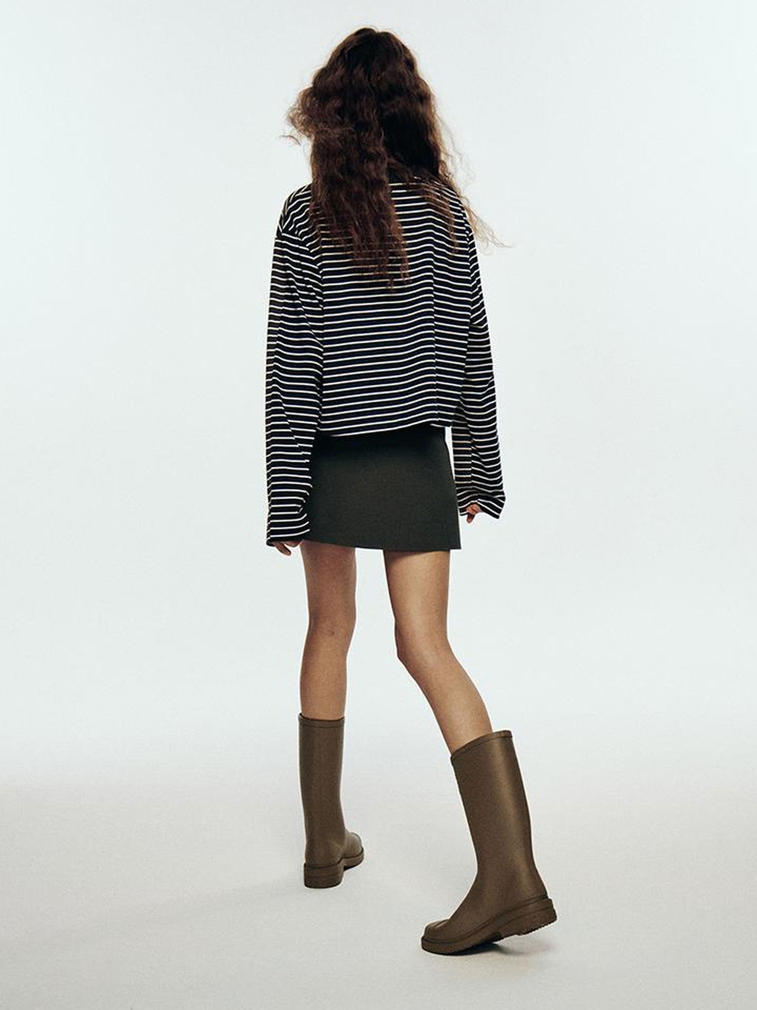 FUSSED Double Mind Pixel Stripe Long Sleeve Tee