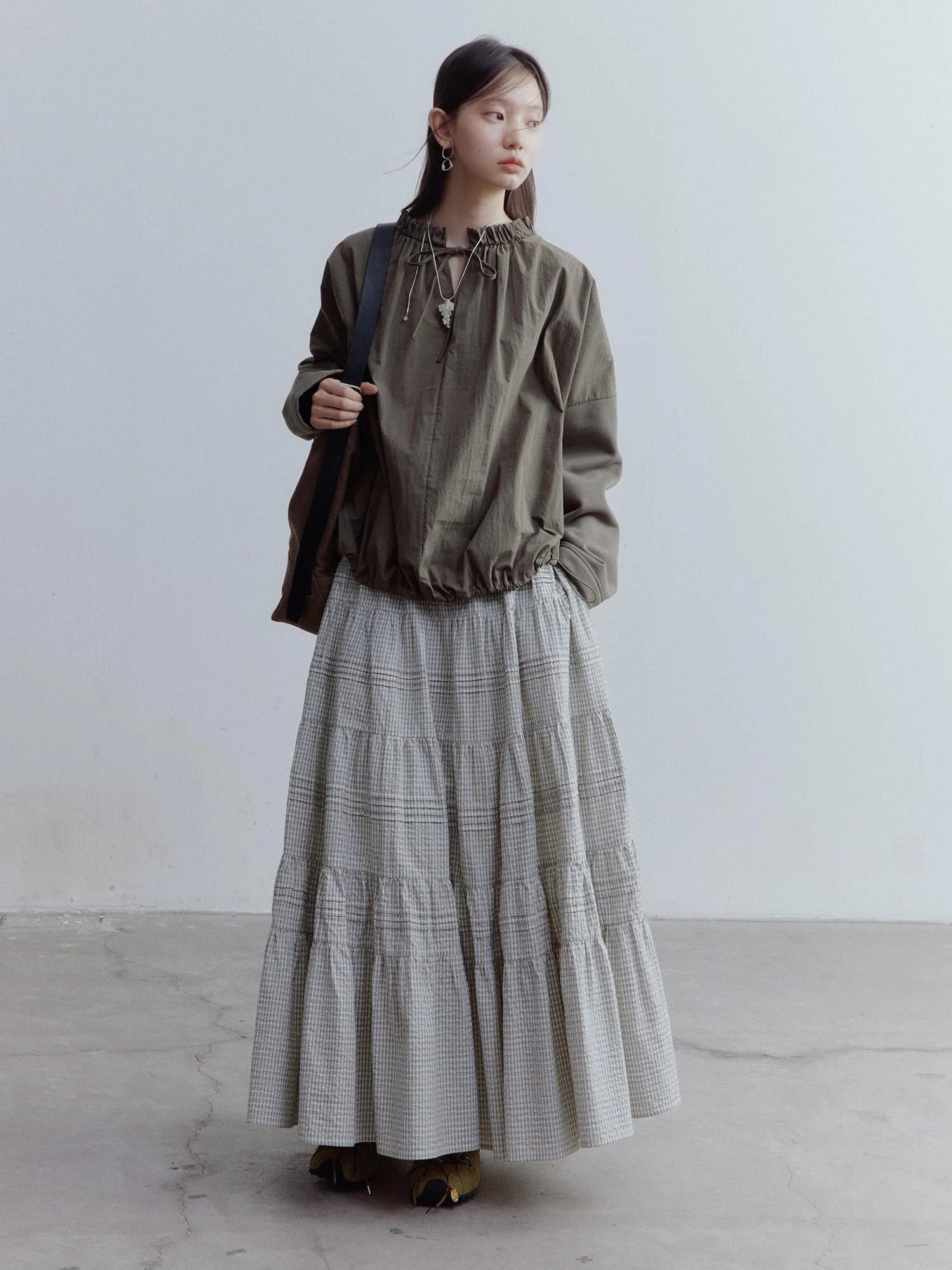 Dual Persona Reversible V-neck Crewneck Pullover