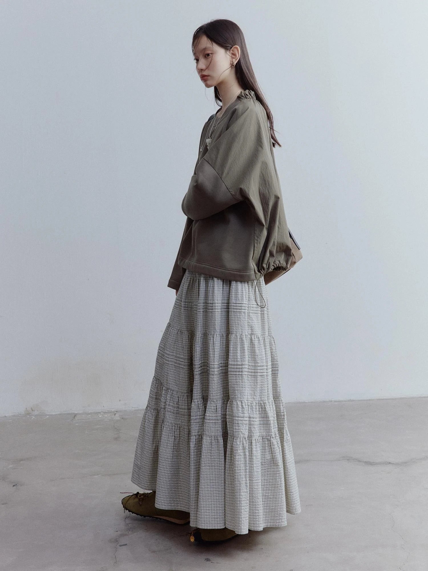 Dual Persona Reversible V-neck Crewneck Pullover