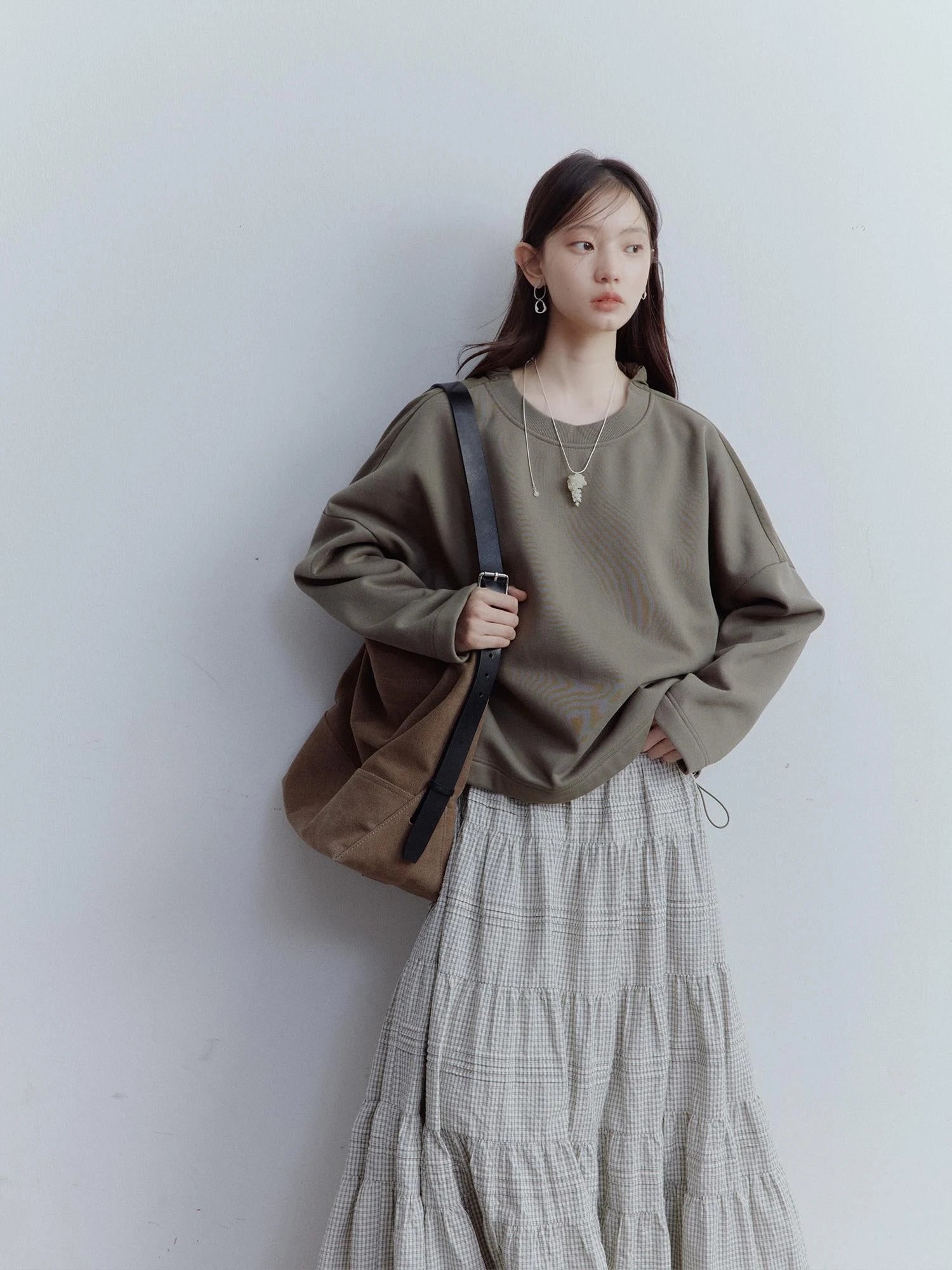 Dual Persona Reversible V-neck Crewneck Pullover