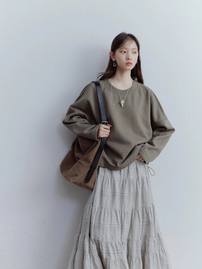 Dual Persona Reversible V-neck Crewneck Pullover