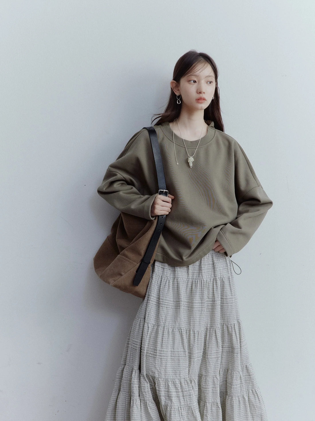 Dual Persona Reversible V-neck Crewneck Pullover