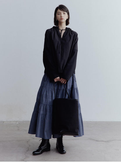 FUSSED Dual Personality Reversible Black Top