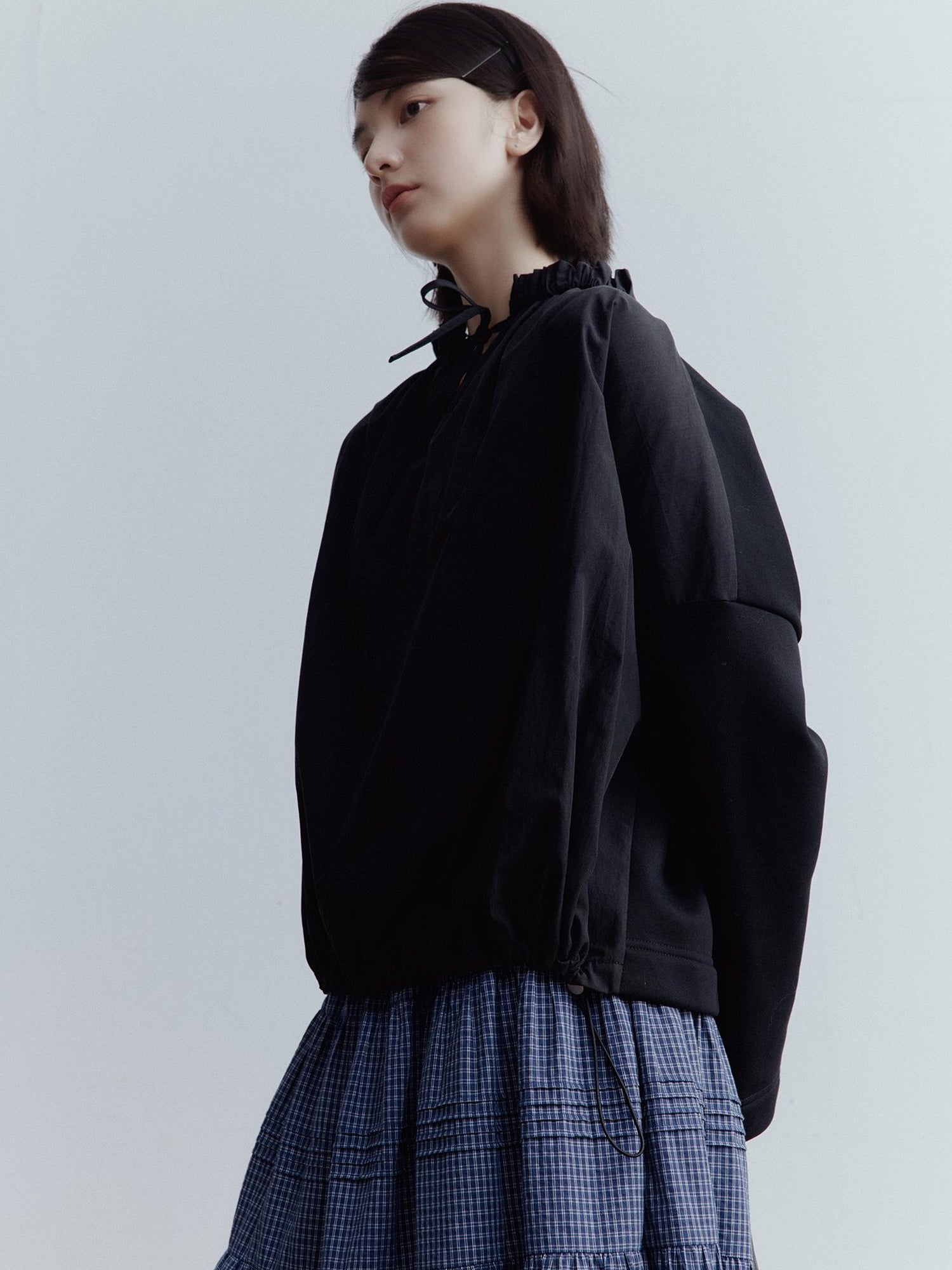FUSSED Dual Personality Reversible Black Top