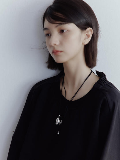 FUSSED Dual Personality Reversible Black Top