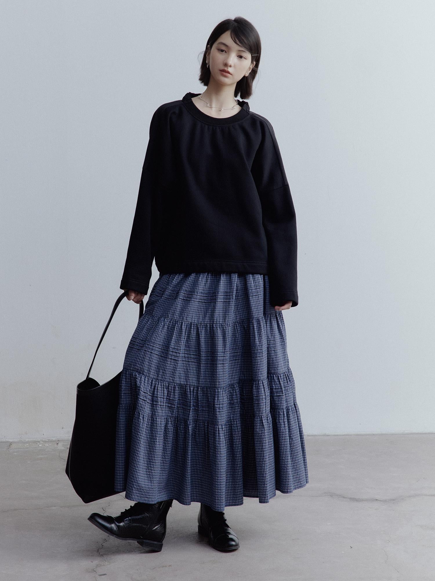 FUSSED Dual Personality Reversible Black Top