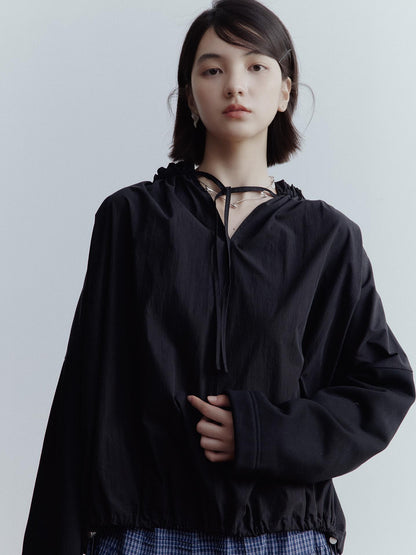 FUSSED Dual Personality Reversible Black Top