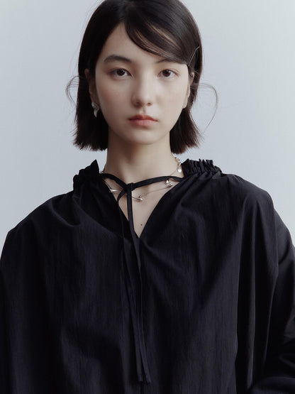 FUSSED Dual Personality Reversible Black Top