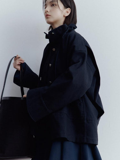 FUSSED Dusk Blue Structured Androgynous Silhouette Women&