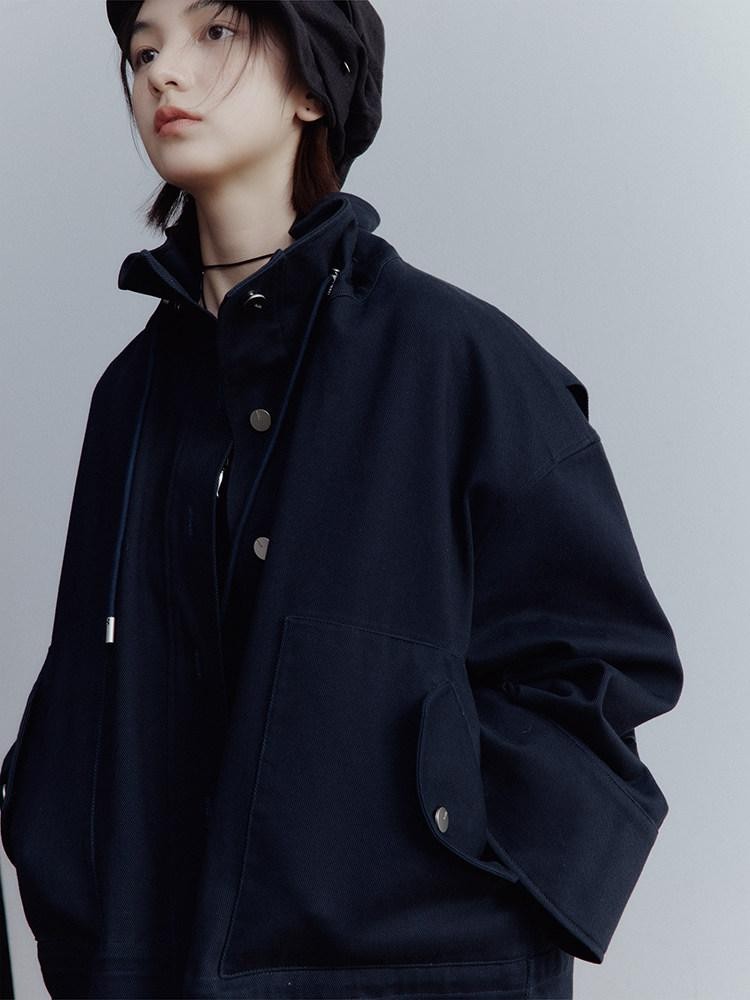 FUSSED Dusk Blue Structured Androgynous Silhouette Women&