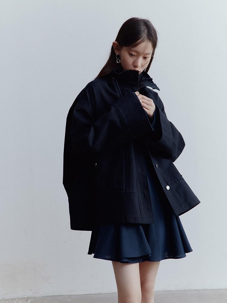 FUSSED Dusk Blue Structured Androgynous Silhouette Women&