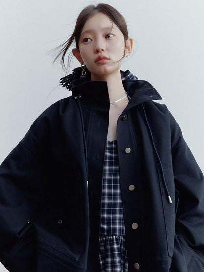 FUSSED Dusk Blue Structured Androgynous Silhouette Women&