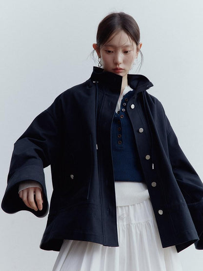 FUSSED Dusk Blue Structured Androgynous Silhouette Women&