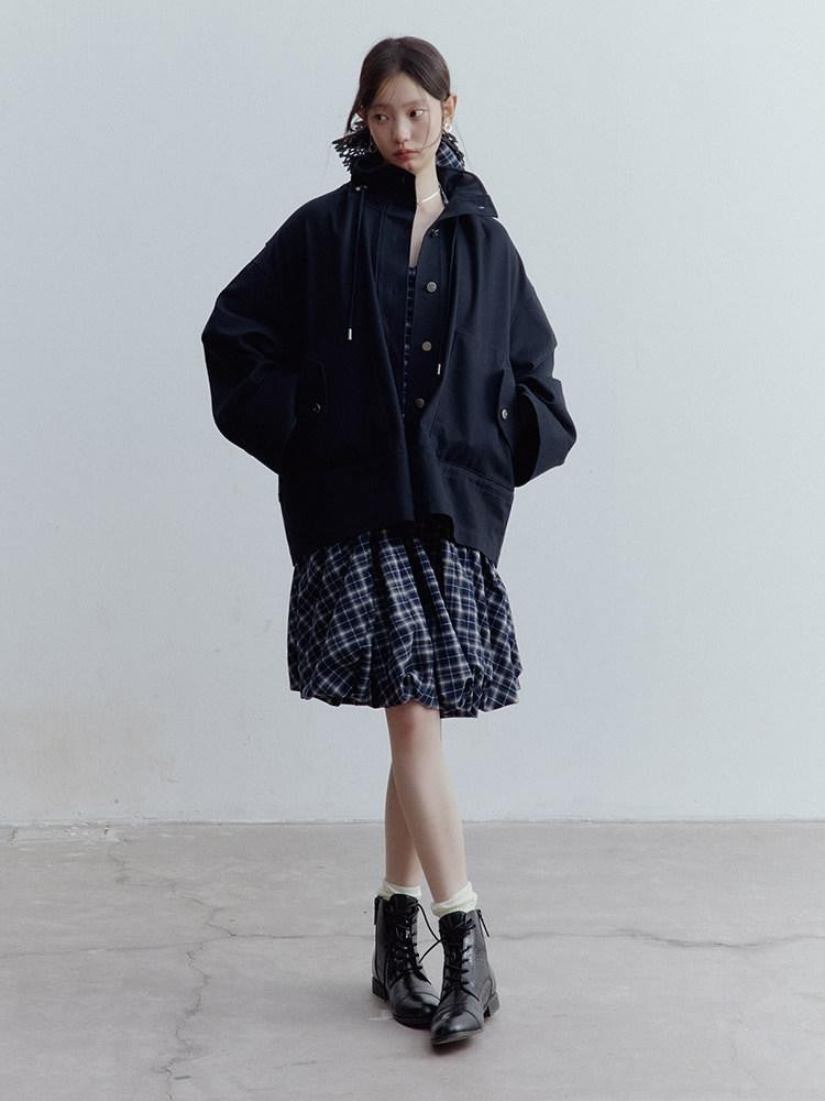 FUSSED Dusk Blue Structured Androgynous Silhouette Women&