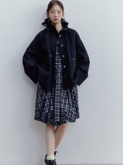 FUSSED Dusk Blue Structured Androgynous Silhouette Women&