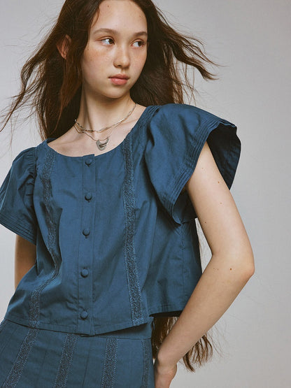 FUSSED_Dusk_Elf_Layered_Flutter_Sleeves_Heavy_Lace_Splice_Women&