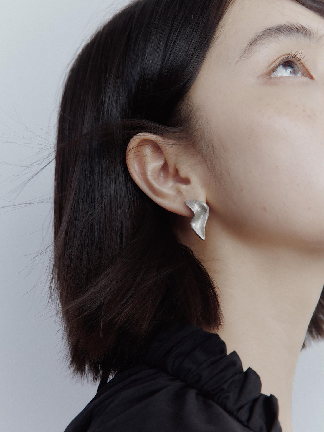 FUSSED Electroformed Sand Geometry Ear Cuffs