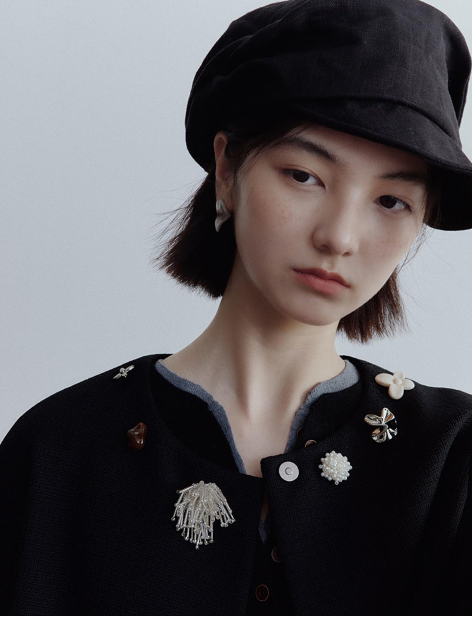FUSSED Electroformed Sand Geometry Ear Cuffs