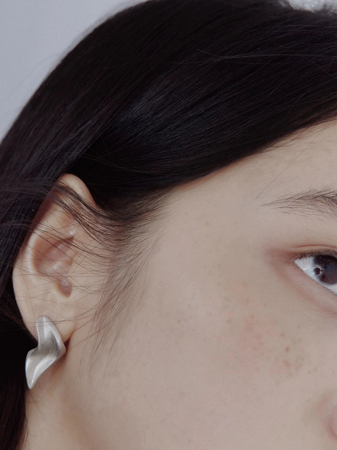 Electroformed Sand Geometry Ear Cuffs