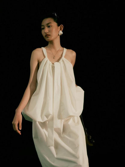FUSSED Elegant White Cloud Bubble Pear Friendly Cami Women&