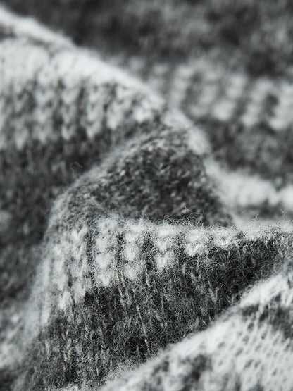 FUSSED Fair Isle Striped Wool Blend Women&