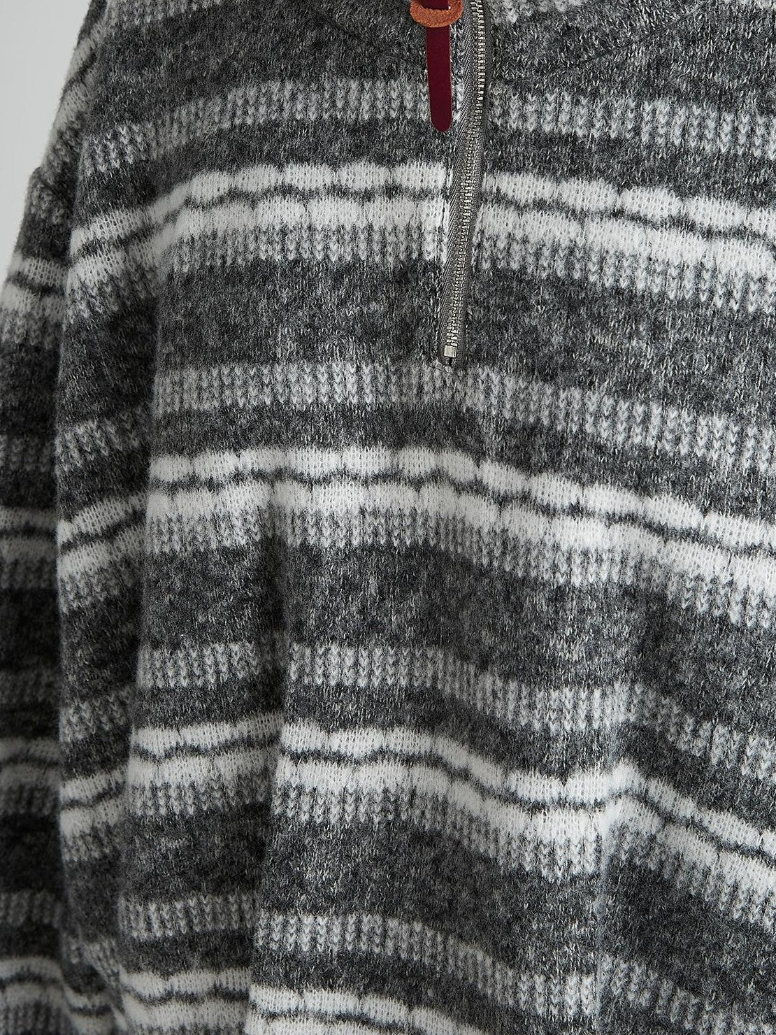 FUSSED Fair Isle Striped Wool Blend Women&