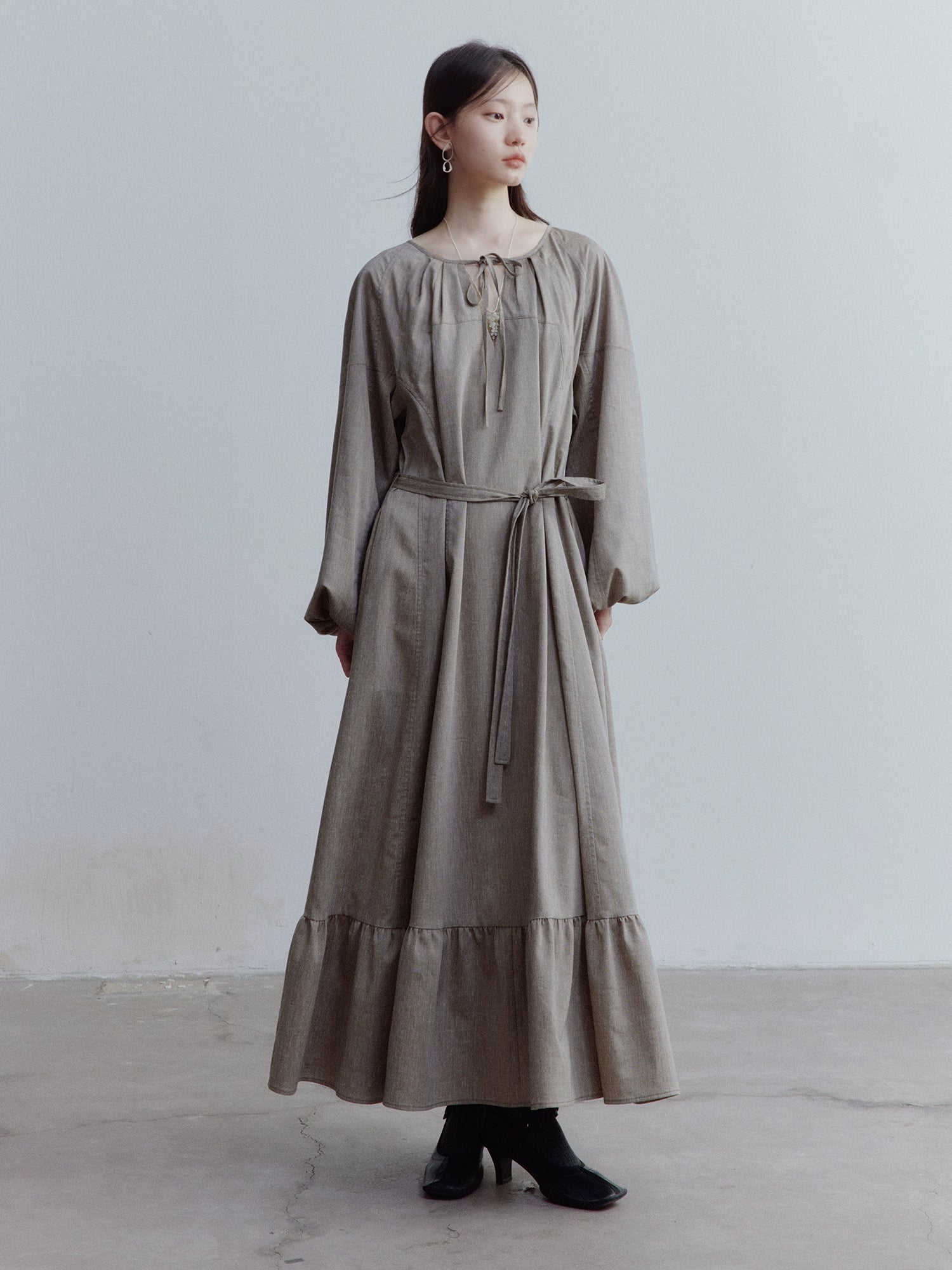 FUSSED_Fog_Forest_Linen_Blend_Maxi_Dress_with_Detailing_MISSTT
