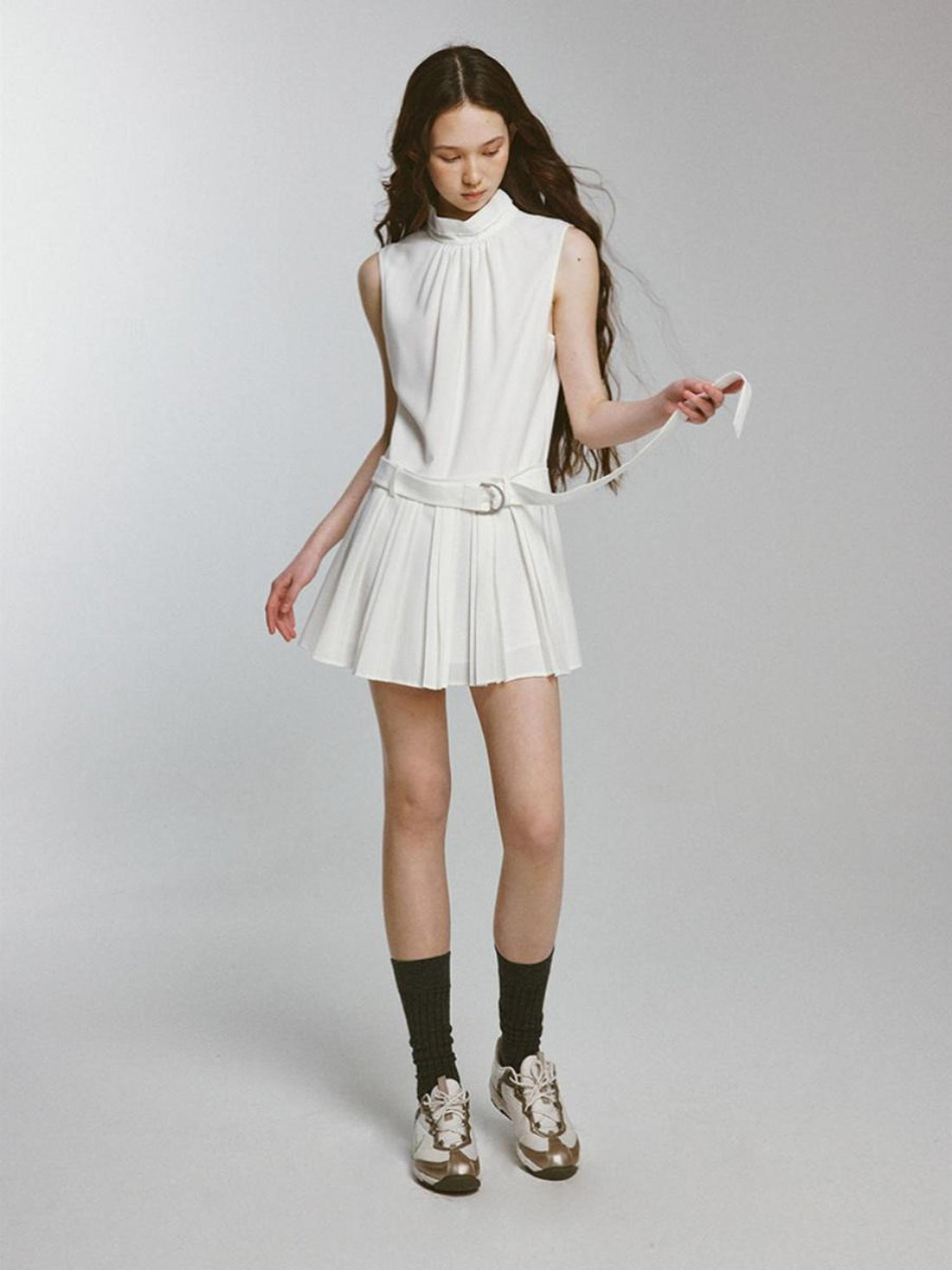 FUSSED Fresh Air Relaxed Tiered Ruffle A Line Dress