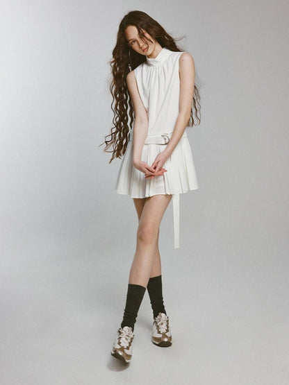 FUSSED Fresh Air Relaxed Tiered Ruffle A Line Dress