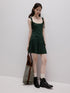 FUSSED Garden Ribbon Asymmetric 3d Sash Gathered Knit Women&