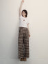 FUSSED_Geometric_Plaid_Drape_High_Waist_Women&