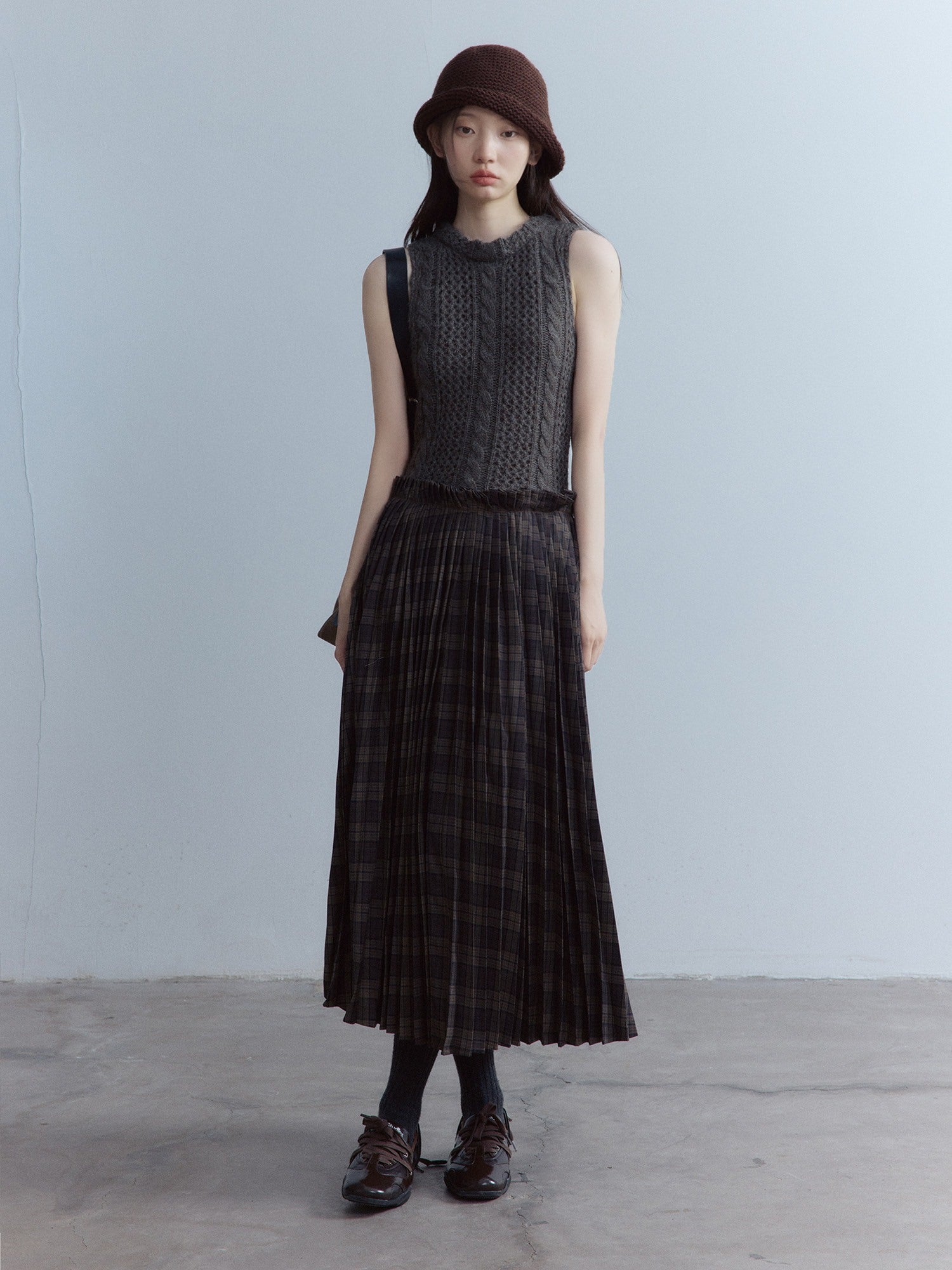 FUSSED_Girlish_Patchwork_Low_Waist_Slim_A_Line_Women_Date_Campus_Emerald_Maxi_Dresses_MISSTT