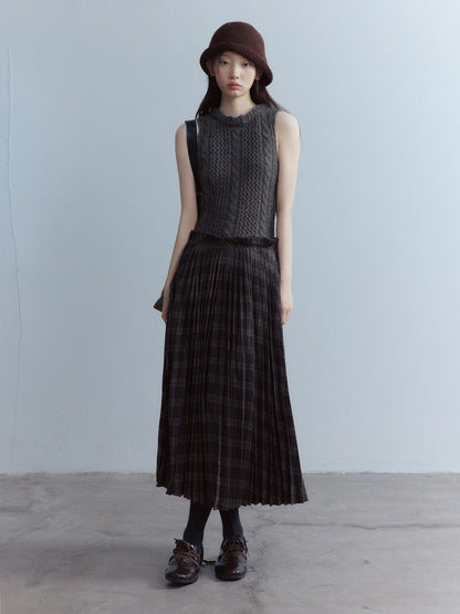 FUSSED_Girlish_Patchwork_Low_Waist_Slim_A_Line_Women_Date_Campus_Emerald_Maxi_Dresses_MISSTT