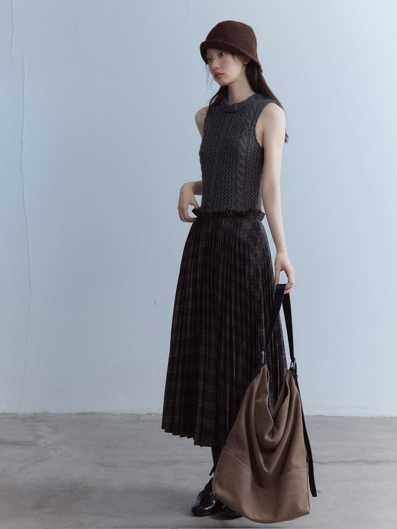 FUSSED Girlish Patchwork Low Waist Slim A Line Women Date Campus Emerald Maxi Dresses