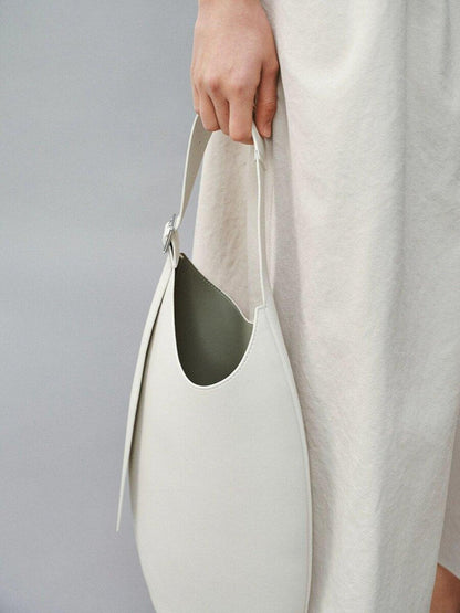 FUSSED Gray White Two Tone Egg Shaped Women&