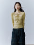 FUSSED Halter Neck Slim Fit Girlish Women Long Sleeve Solid Crewneck Pullover T-Shirt