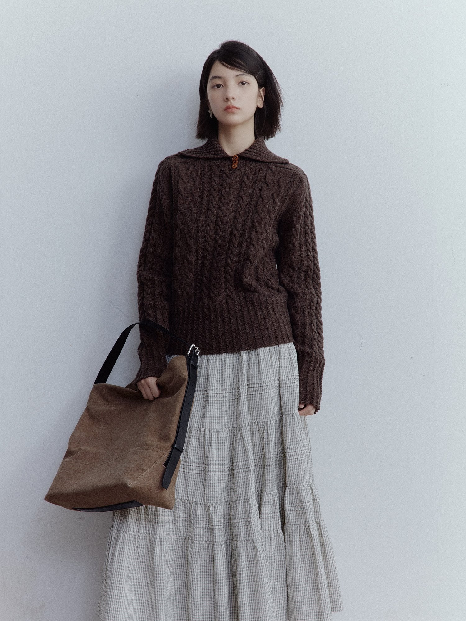 FUSSED_Hazelnut_Brown_Cable_Twist_Embossed_Texture_Women&