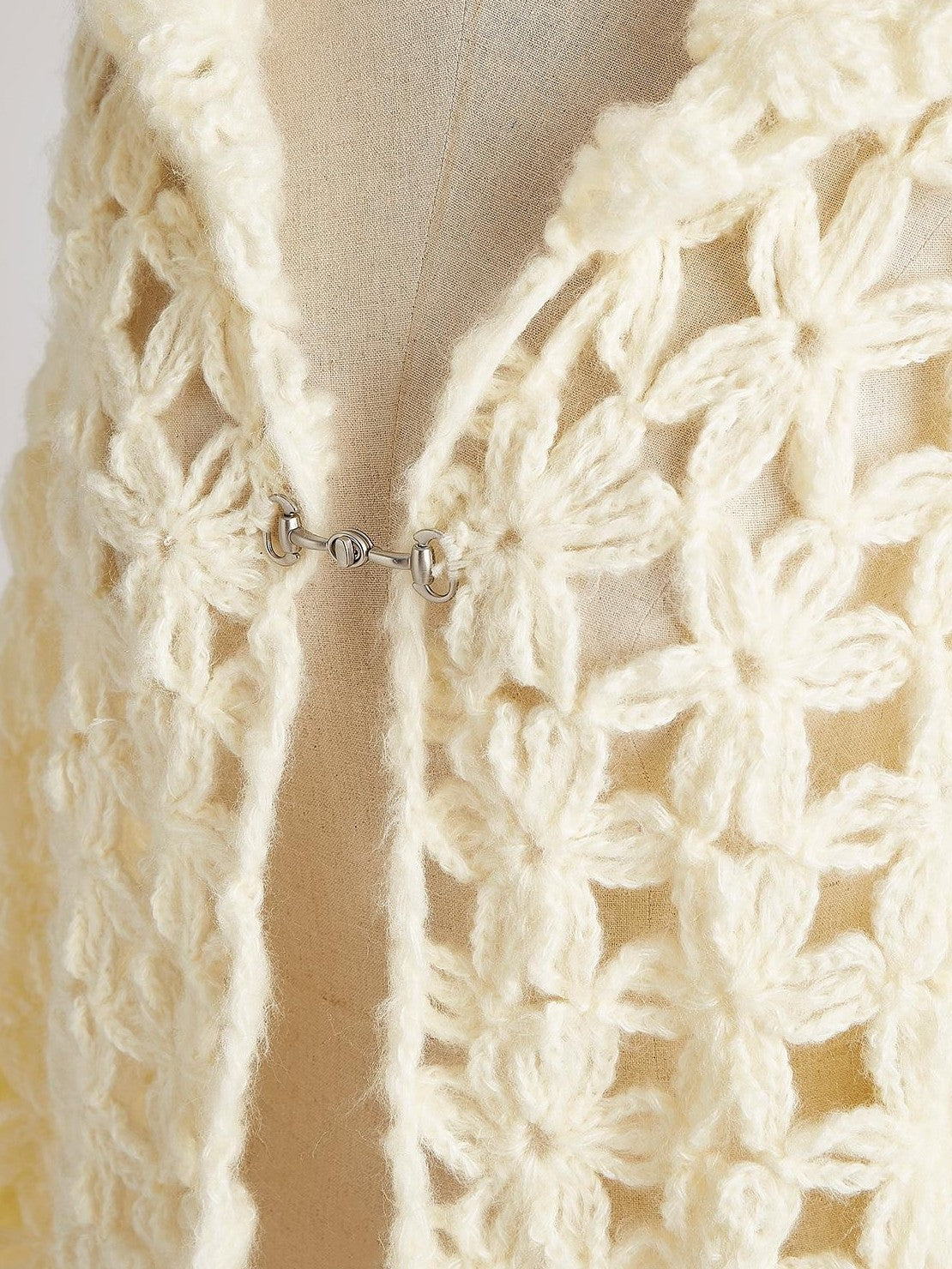 FUSSED Hollow Crochet Handmade Hooded Women&