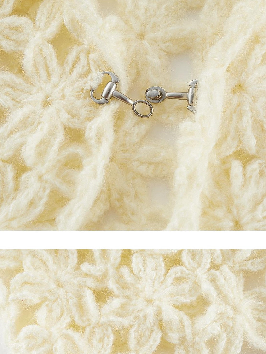FUSSED Hollow Crochet Handmade Hooded Women&