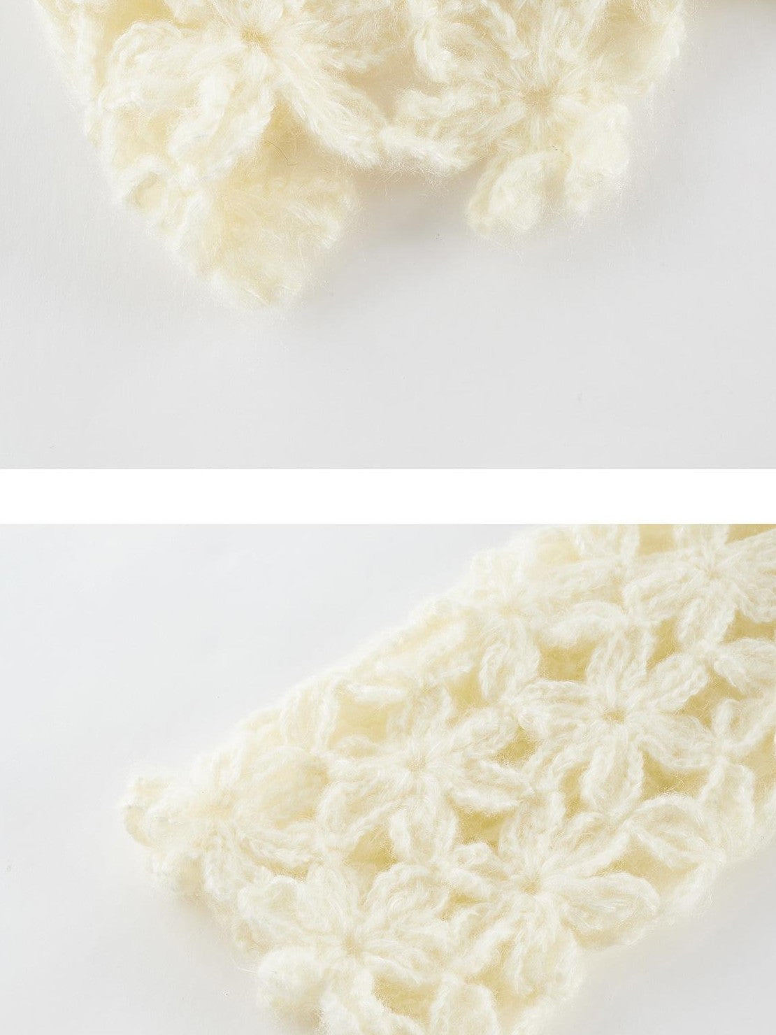FUSSED Hollow Crochet Handmade Hooded Women&