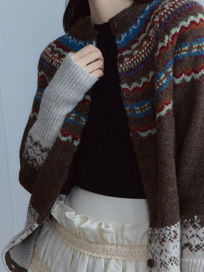 FUSSED Hot Cocoa Handwoven Sculpted Rolled Brim Vintage Women&
